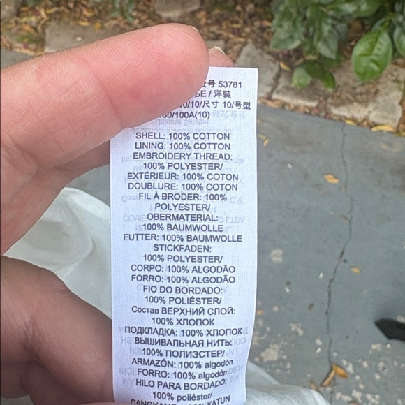 Tory Burch Midi Dress Eyelet Seersucker Grey Off Shoulder Ruffle Feminine - Picture 11 of 14